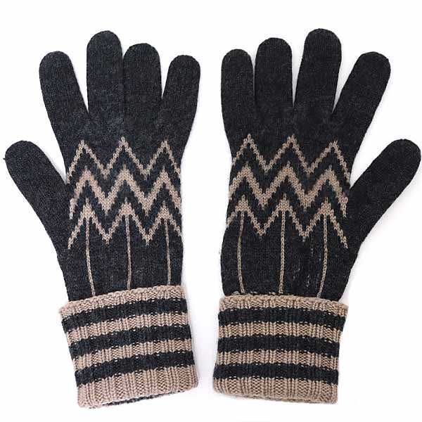 LOUIS VUITTON gloves M75576 cashmere Dark gray Karakorom cashmere gloves