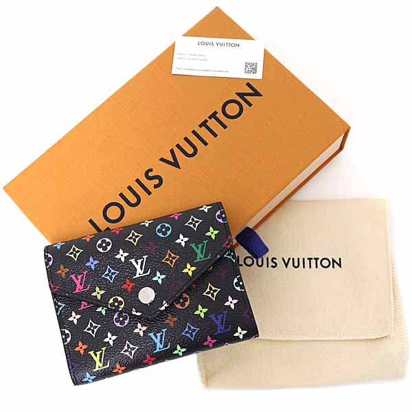 LOUIS VUITTON Tri-fold wallet M14163 Monogram canvas multicolor LV × TM Portefeuille Victorine