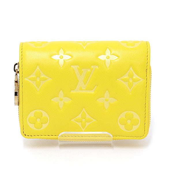 LOUIS VUITTON Bifold Wallet M13792 Monogram Ann Platt Ginkgo Yellow Portefeuille Lou