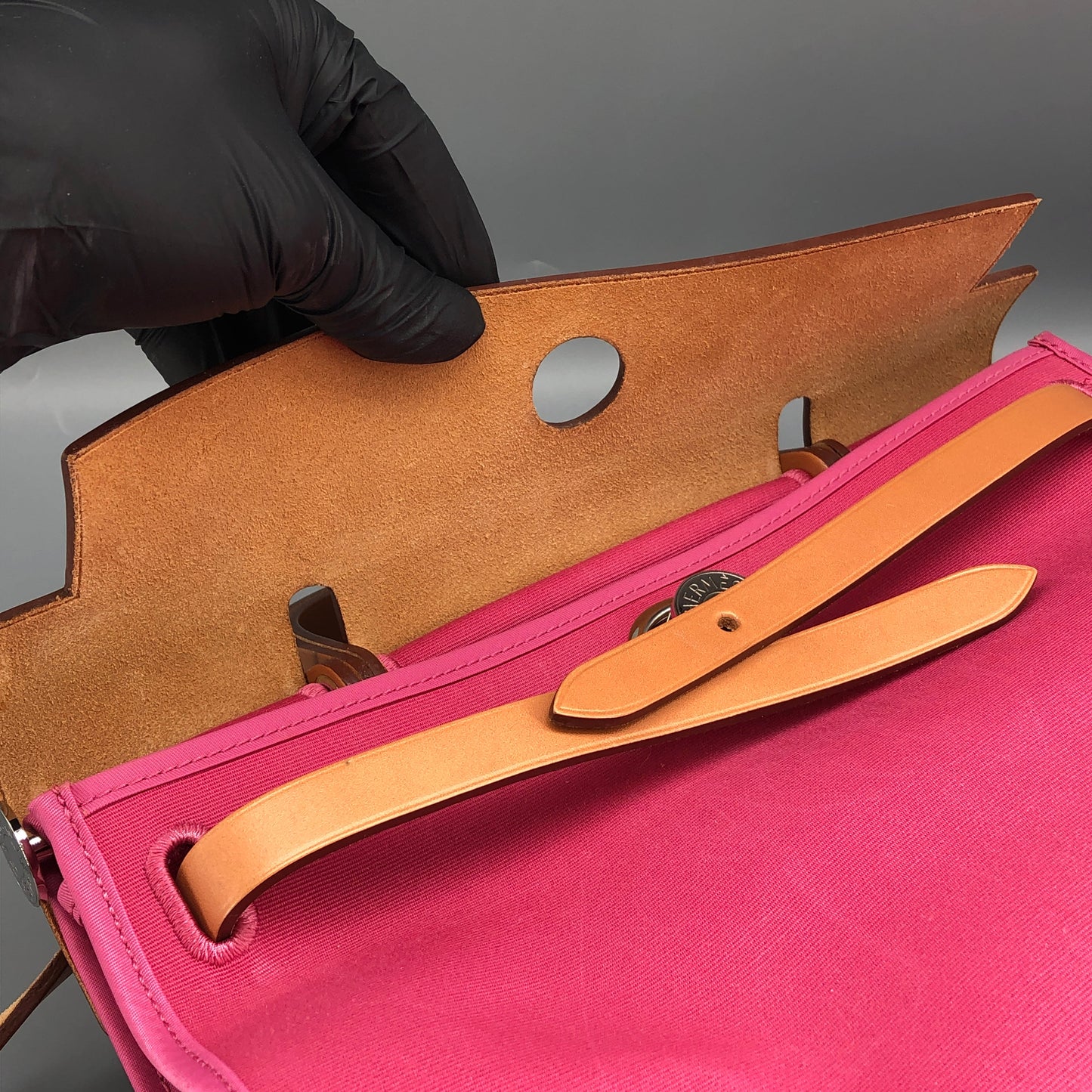 Hermes 2011 Pink Canvas Herbag 31 Shoulder Bag