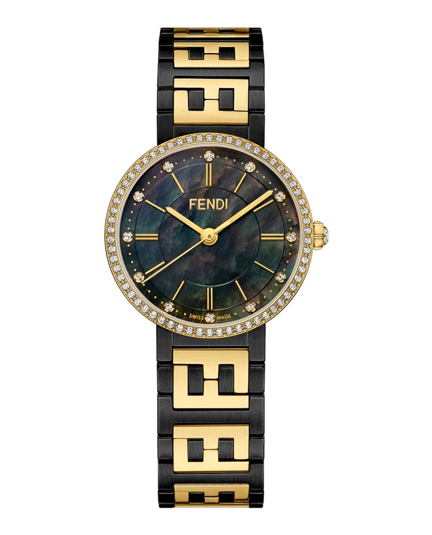 Fendi Womens  Two Tone 29mm Bracelet Fashion Watch