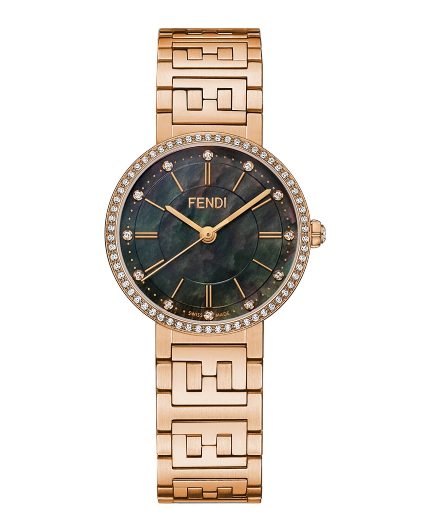 Fendi Womens  Rose Gold 29mm Bracelet Fashion Watch