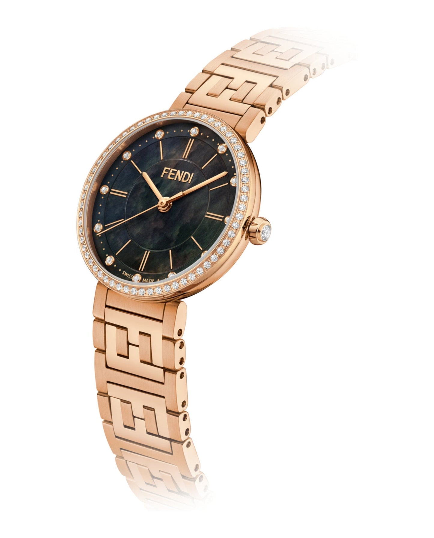 Fendi Womens  Rose Gold 29mm Bracelet Fashion Watch
