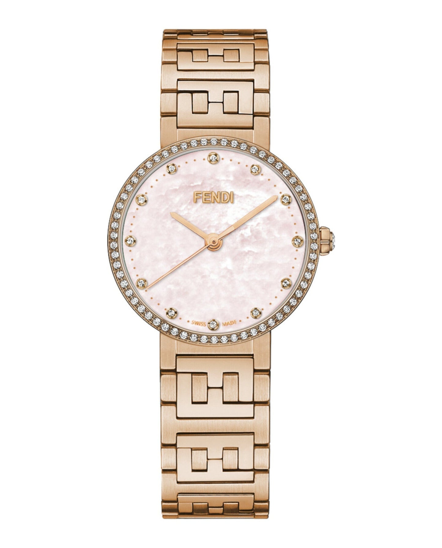Fendi Womens  Rose Gold 29mm Bracelet Fashion Watch
