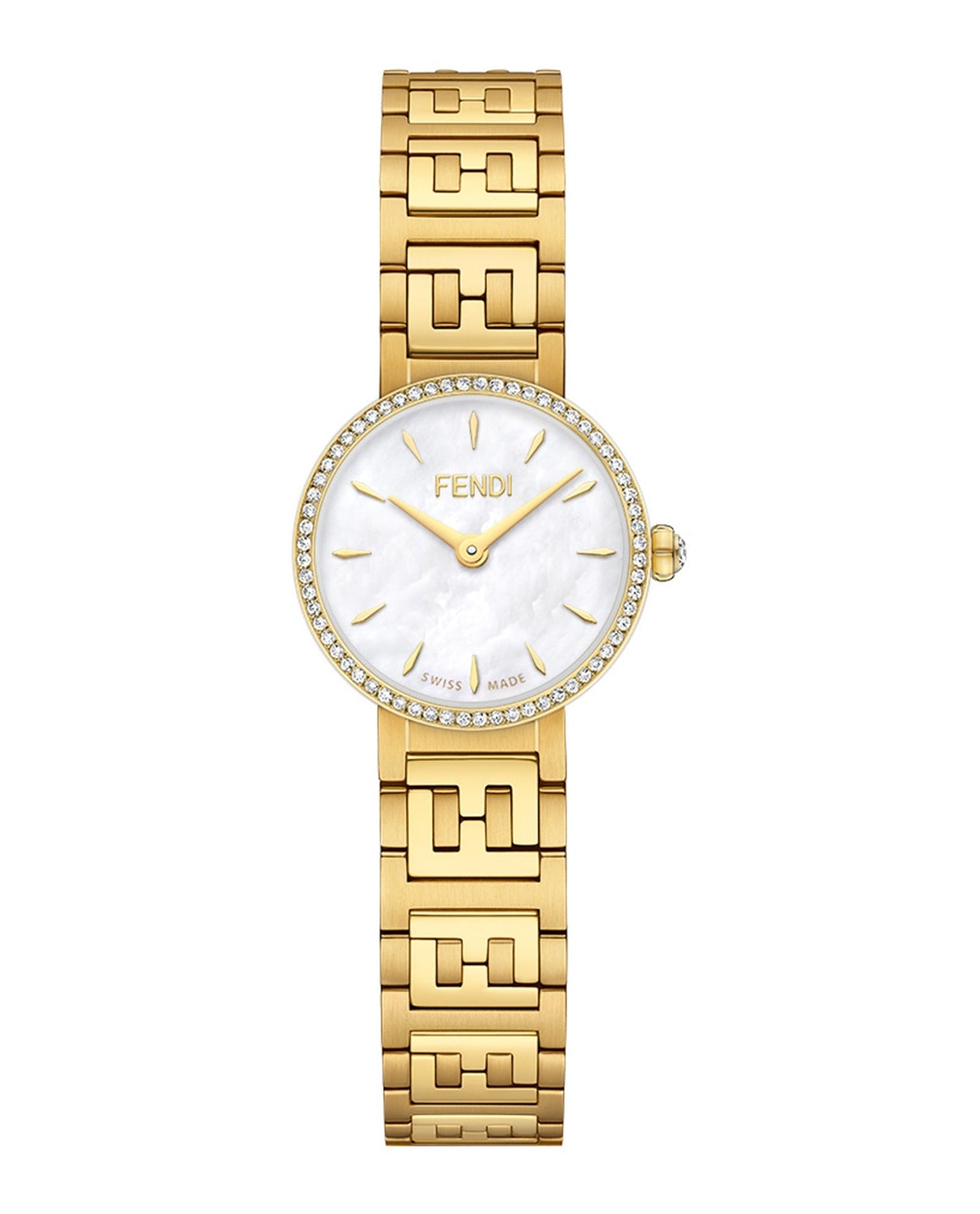 Fendi Womens  Gold 19mm Bracelet Fashion Watch