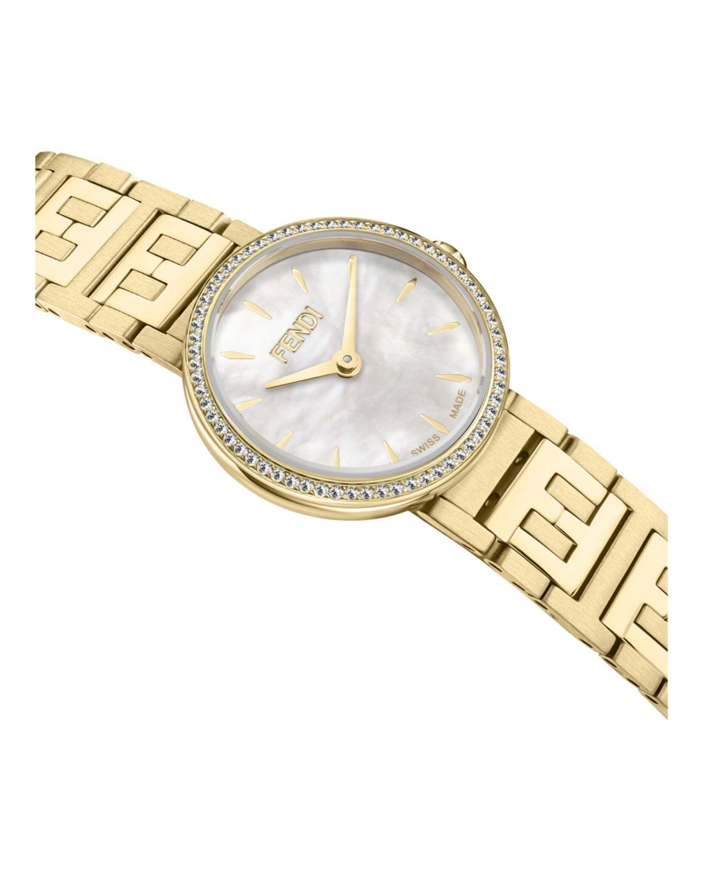 Fendi Womens  Gold 19mm Bracelet Fashion Watch