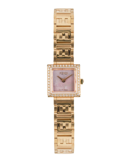 Fendi Womens  Rose Gold 16mm Bracelet Fashion Watch