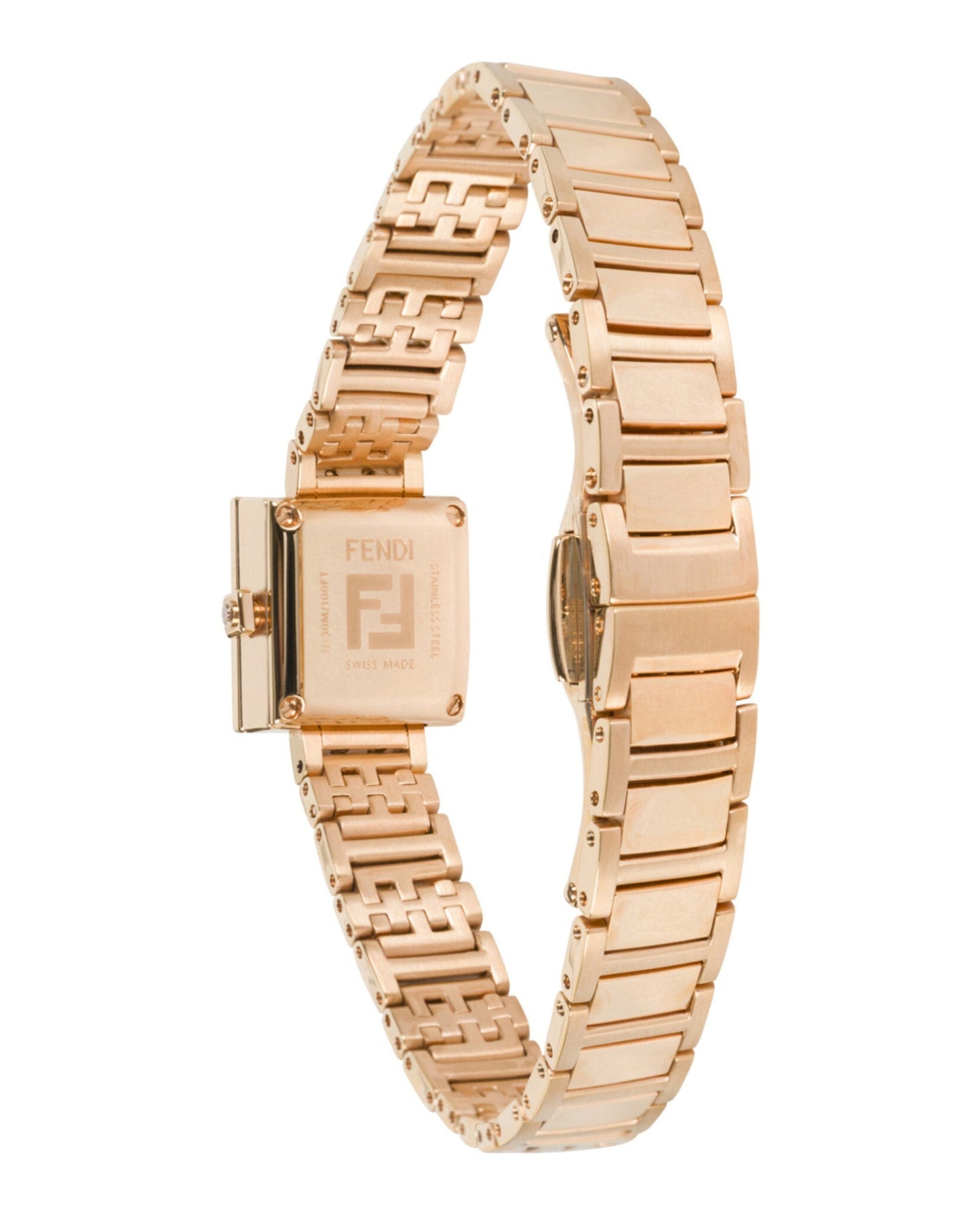 Fendi Womens  Rose Gold 16mm Bracelet Fashion Watch