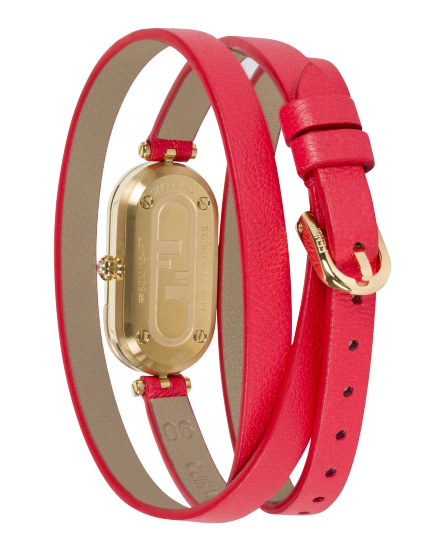 Fendi Womens  Gold 14.8mm Strap Fashion Watch