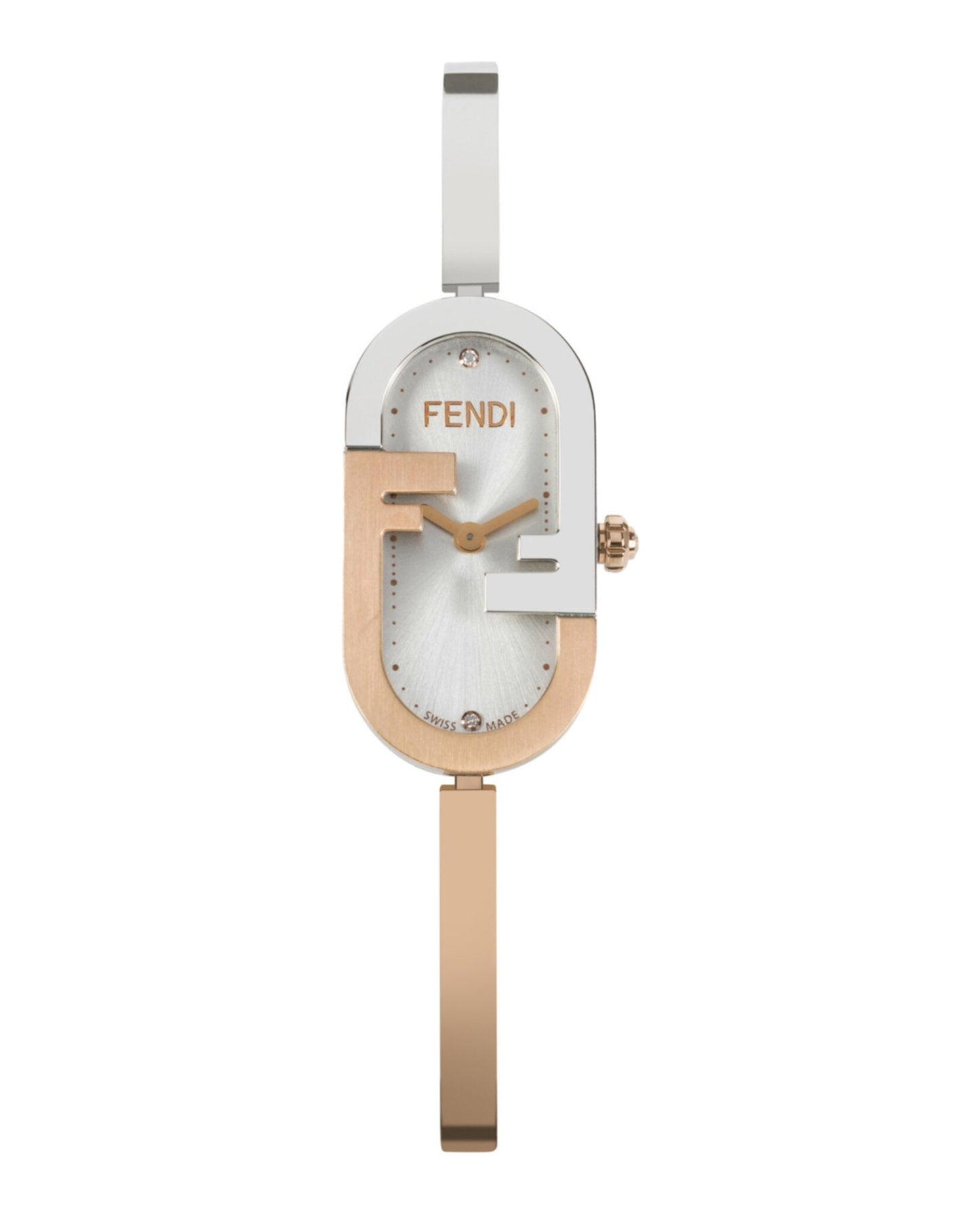 Fendi Womens  Two Tone 14.8mm Bracelet Fashion Watch