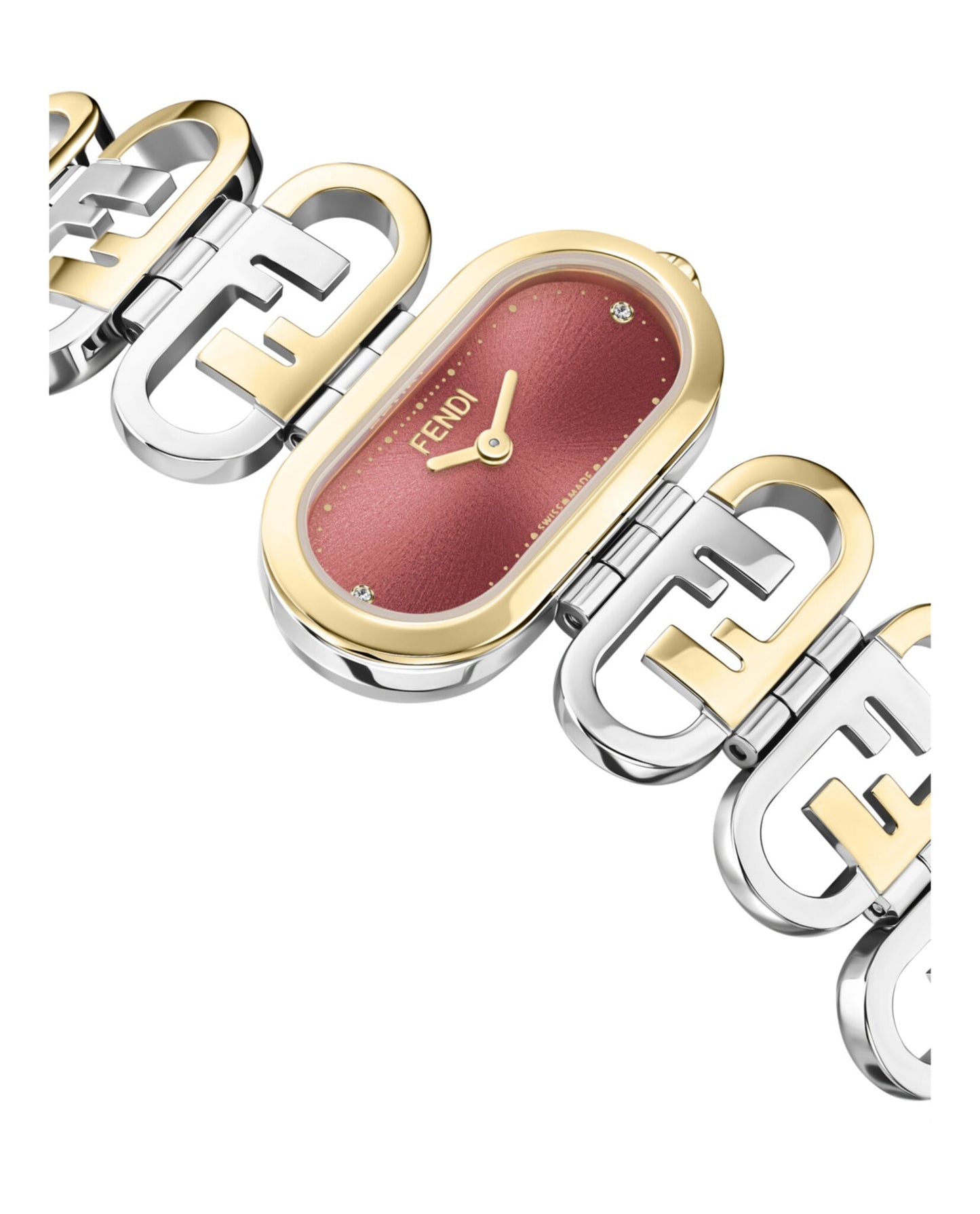 Fendi Womens  Two Tone 14.8mm Bracelet Fashion Watch