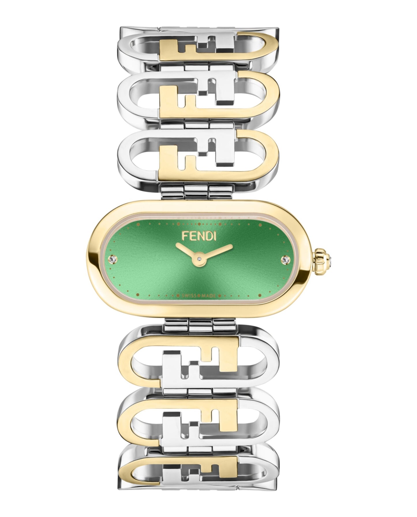 Fendi Womens  Two Tone 14.8mm Bracelet Fashion Watch