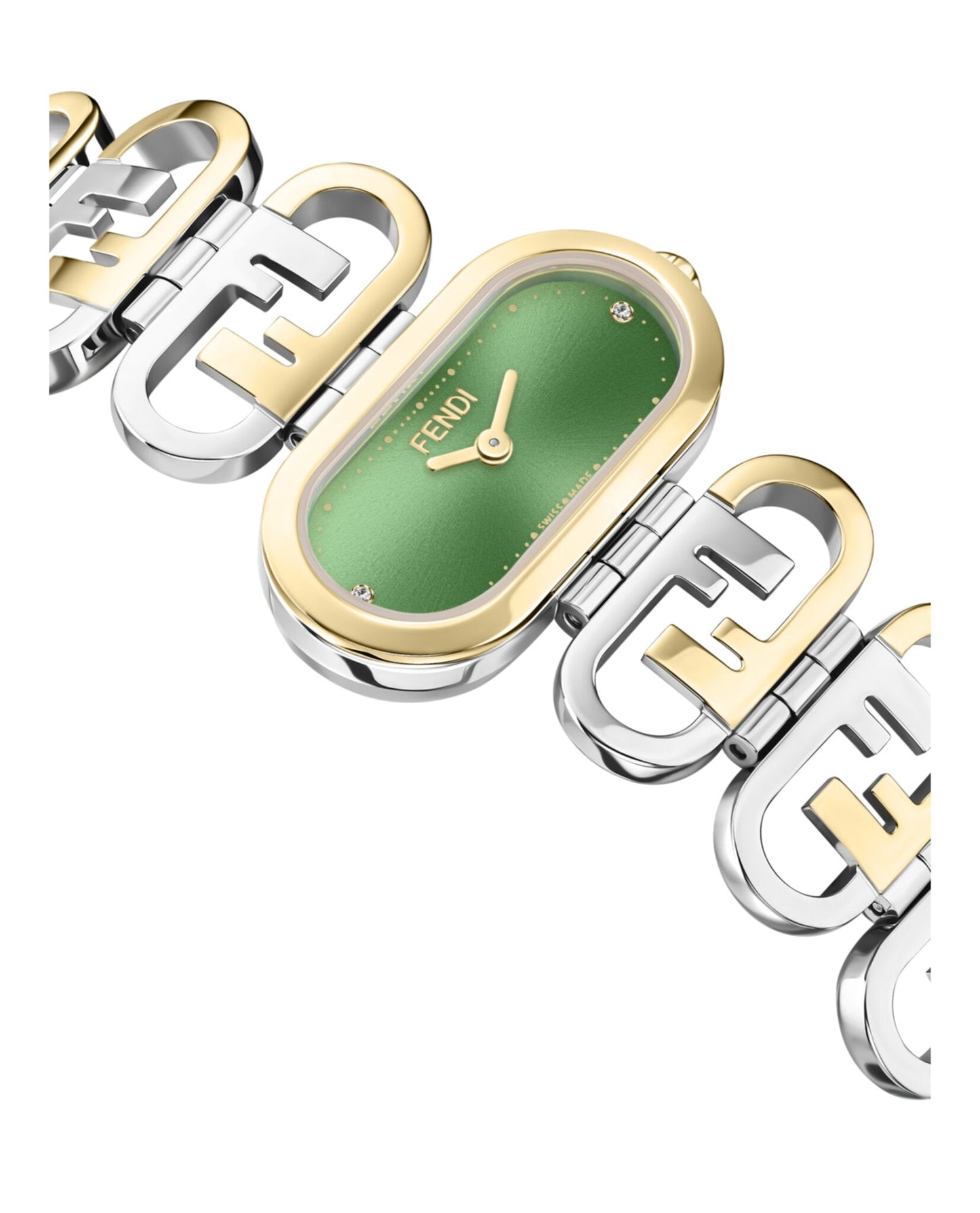 Fendi Womens  Two Tone 14.8mm Bracelet Fashion Watch