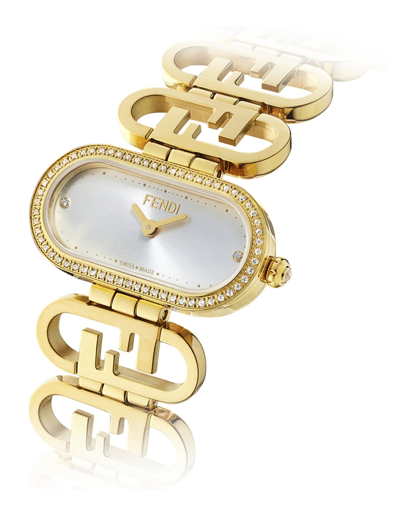 Fendi Womens  Gold 14.8mm Bracelet Fashion Watch