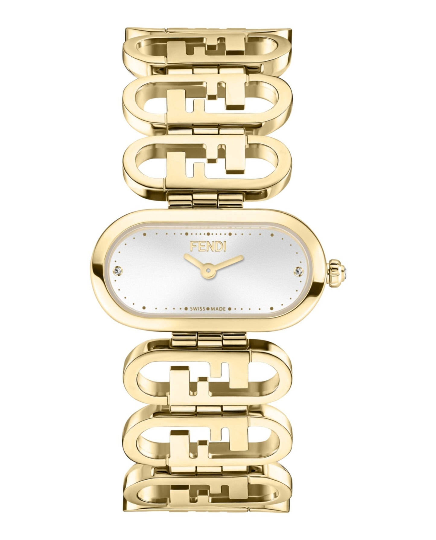 Fendi Womens  Gold 14.8mm Bracelet Fashion Watch