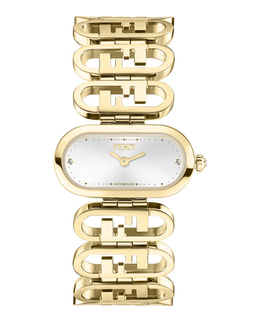 Fendi Womens  Gold 14.8mm Bracelet Fashion Watch