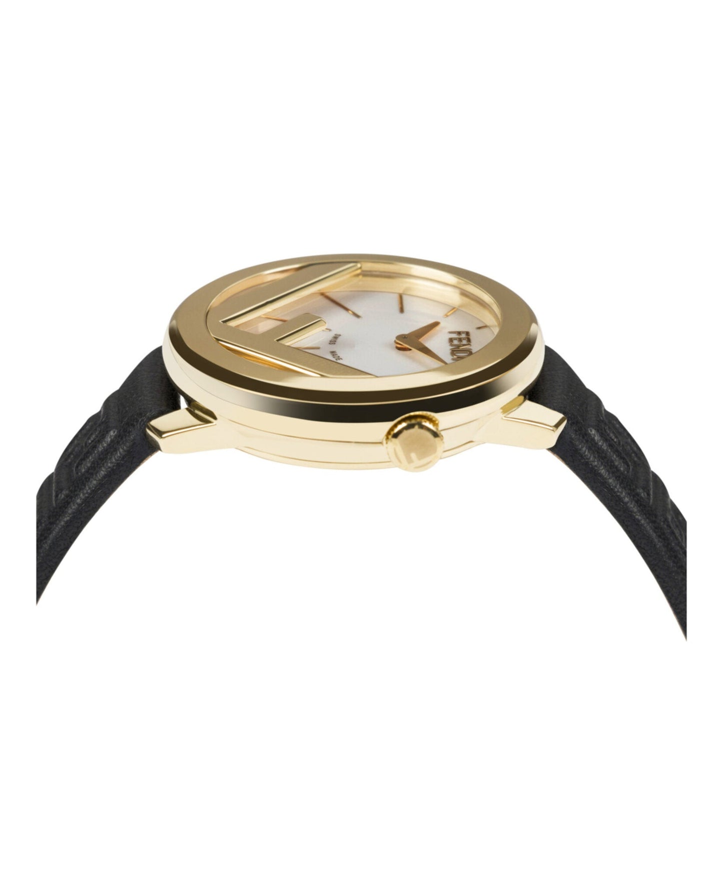 Fendi Womens  Gold 28mm Strap Fashion Watch