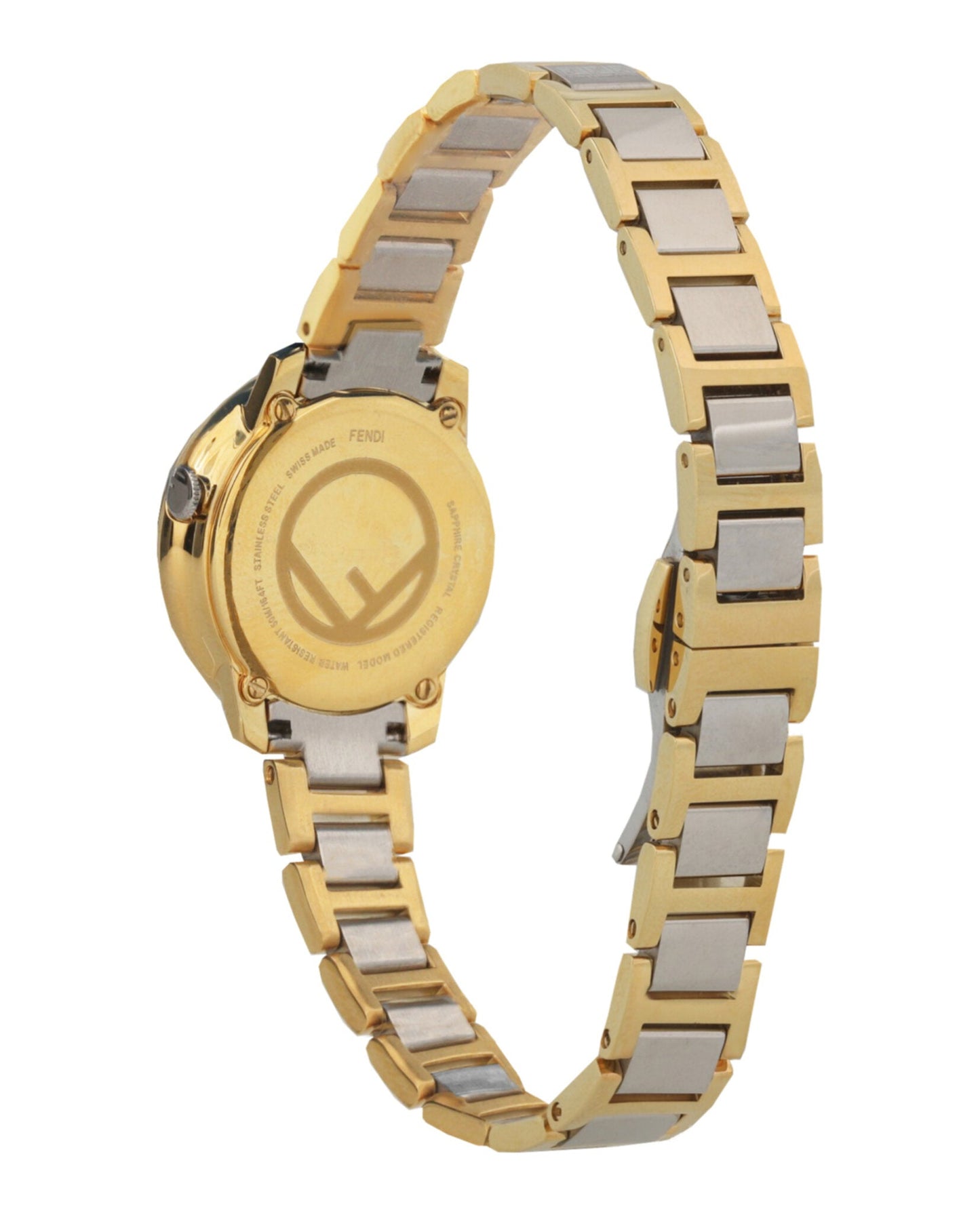 Fendi Womens  Two Tone 28mm Bracelet Fashion Watch