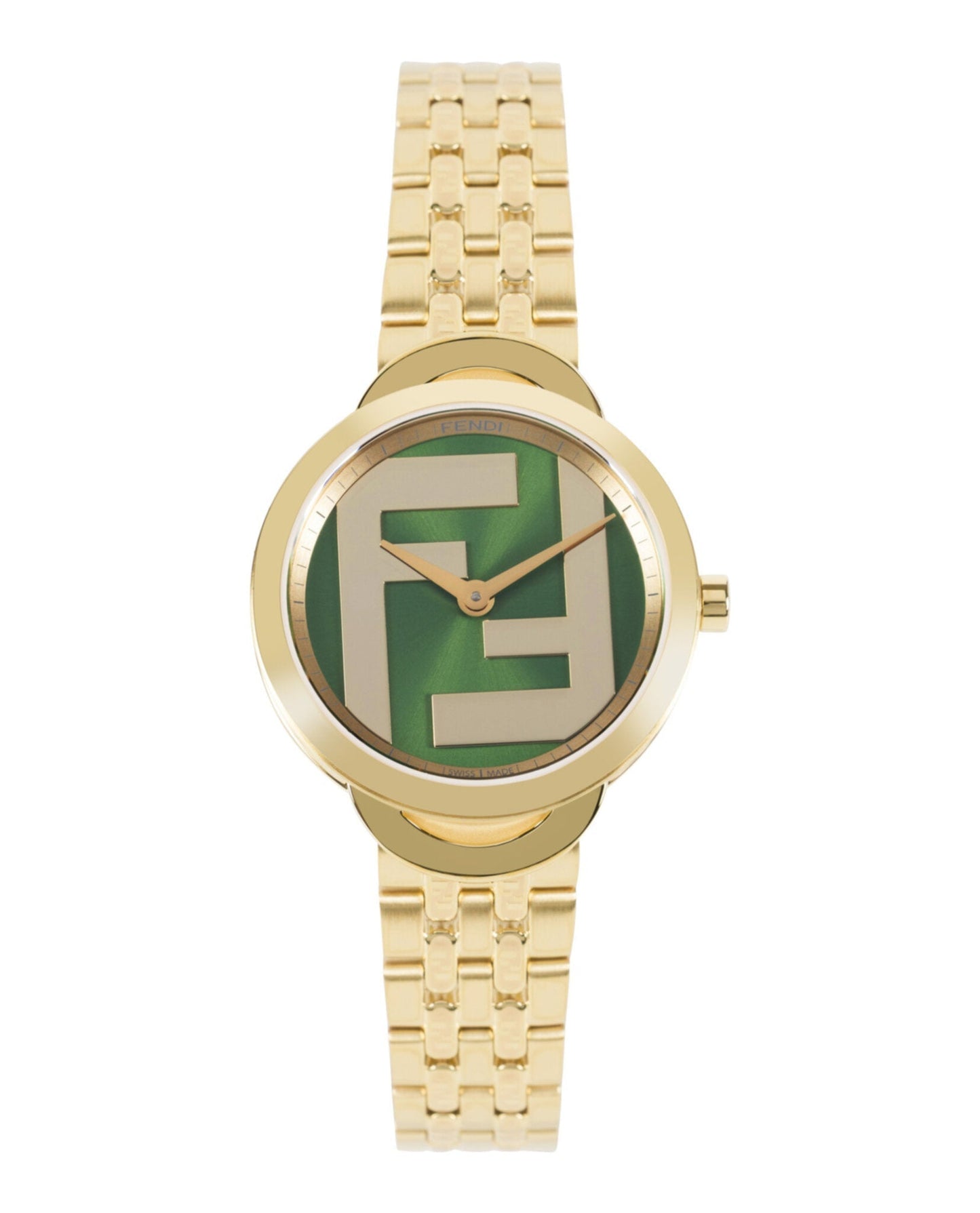 Fendi Womens  Gold 30mm Bracelet Fashion Watch