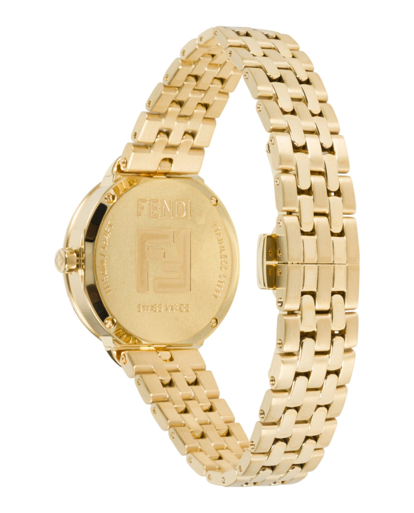Fendi Womens  Gold 30mm Bracelet Fashion Watch