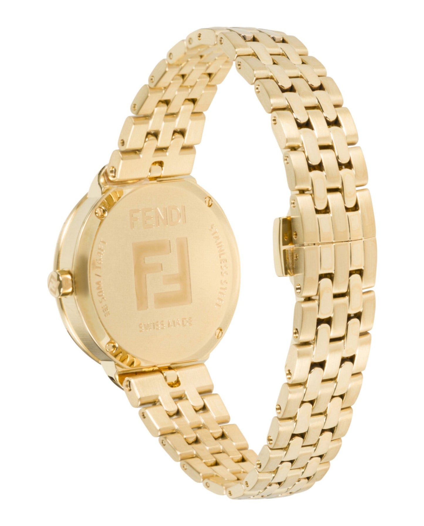 Fendi Womens  Gold 30mm Bracelet Fashion Watch
