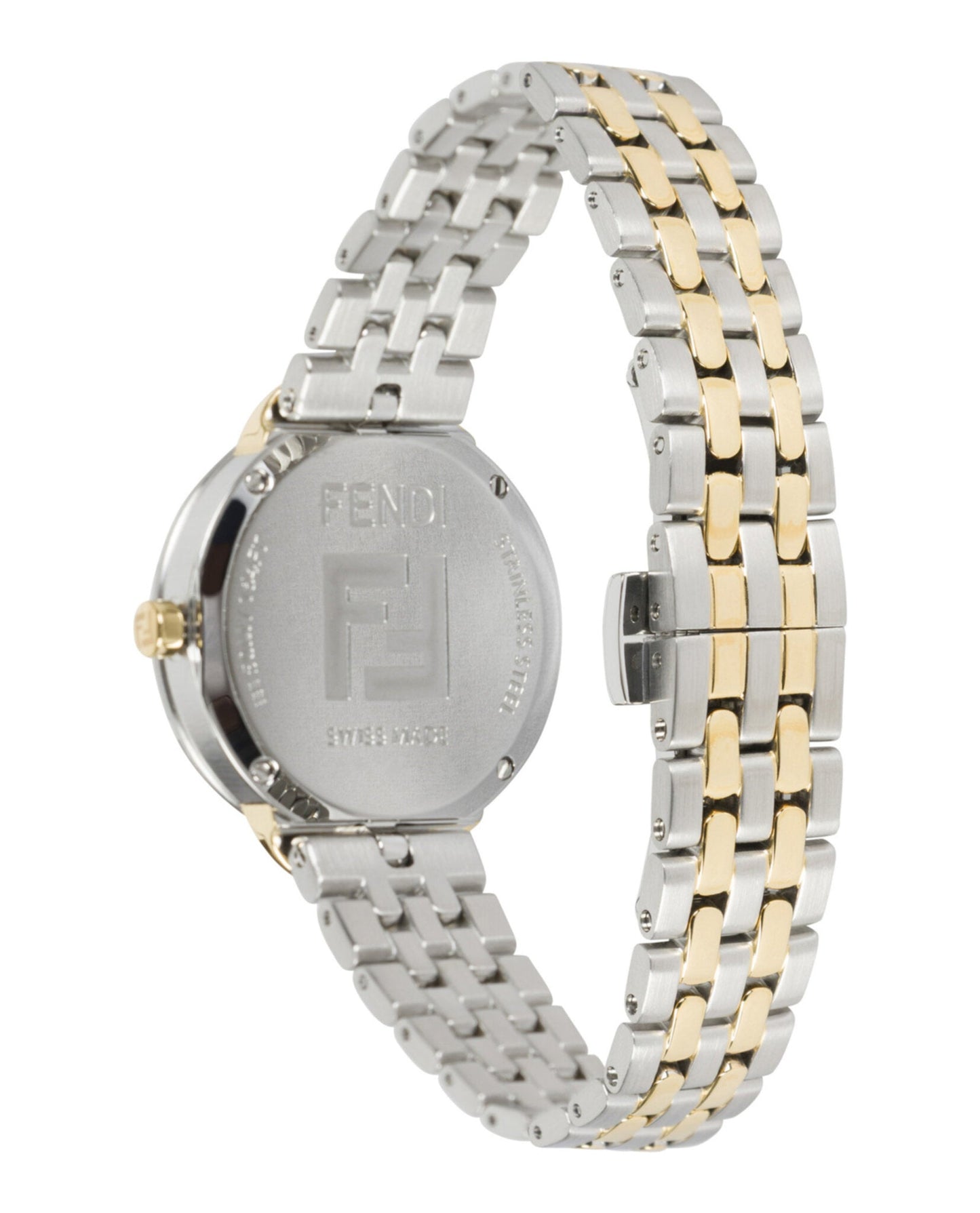 Fendi Womens  Two Tone 30mm Bracelet Fashion Watch