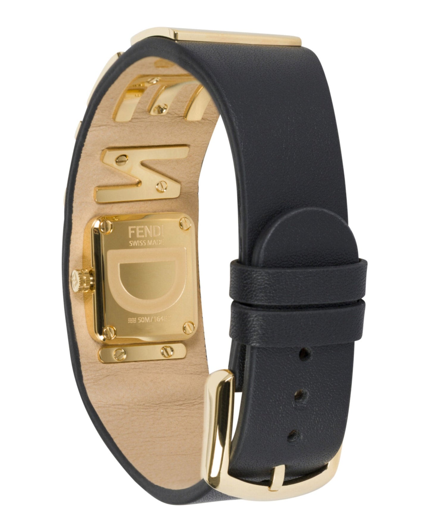 Fendi Womens  Gold 22.25mm Strap Fashion Watch