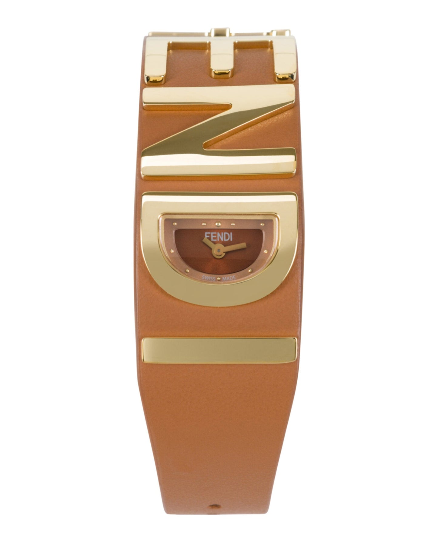 Fendi Womens  Gold 22.25mm Strap Fashion Watch