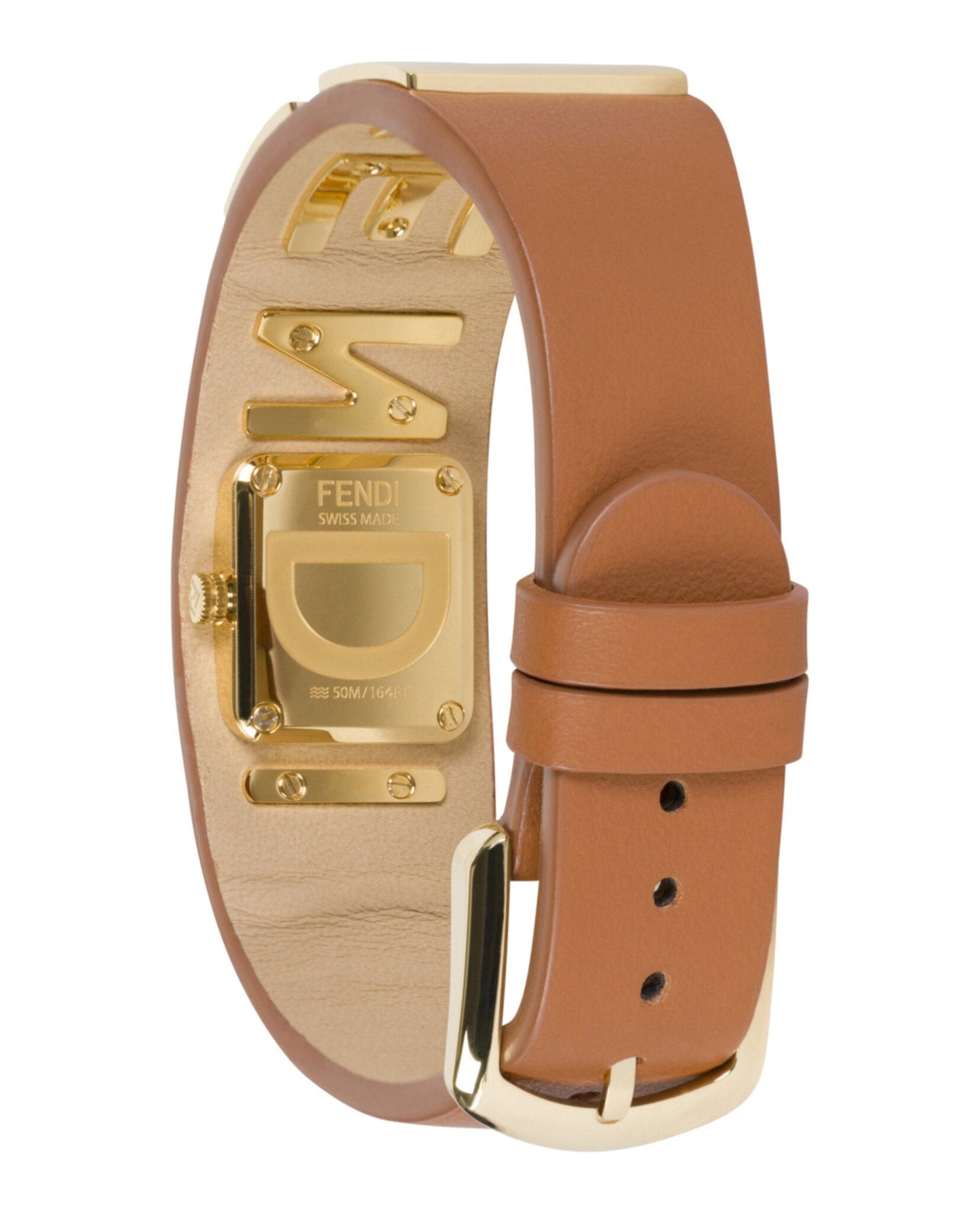 Fendi Womens  Gold 22.25mm Strap Fashion Watch