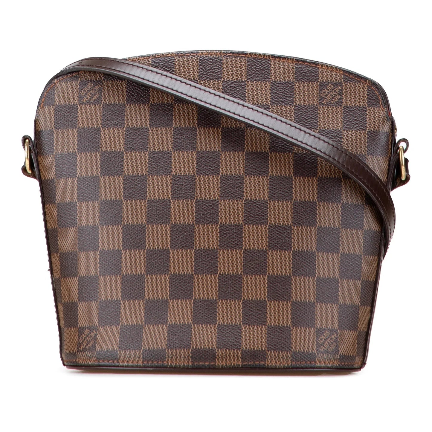 Brown Louis Vuitton Damier Ebene Drouot Crossbody Bag