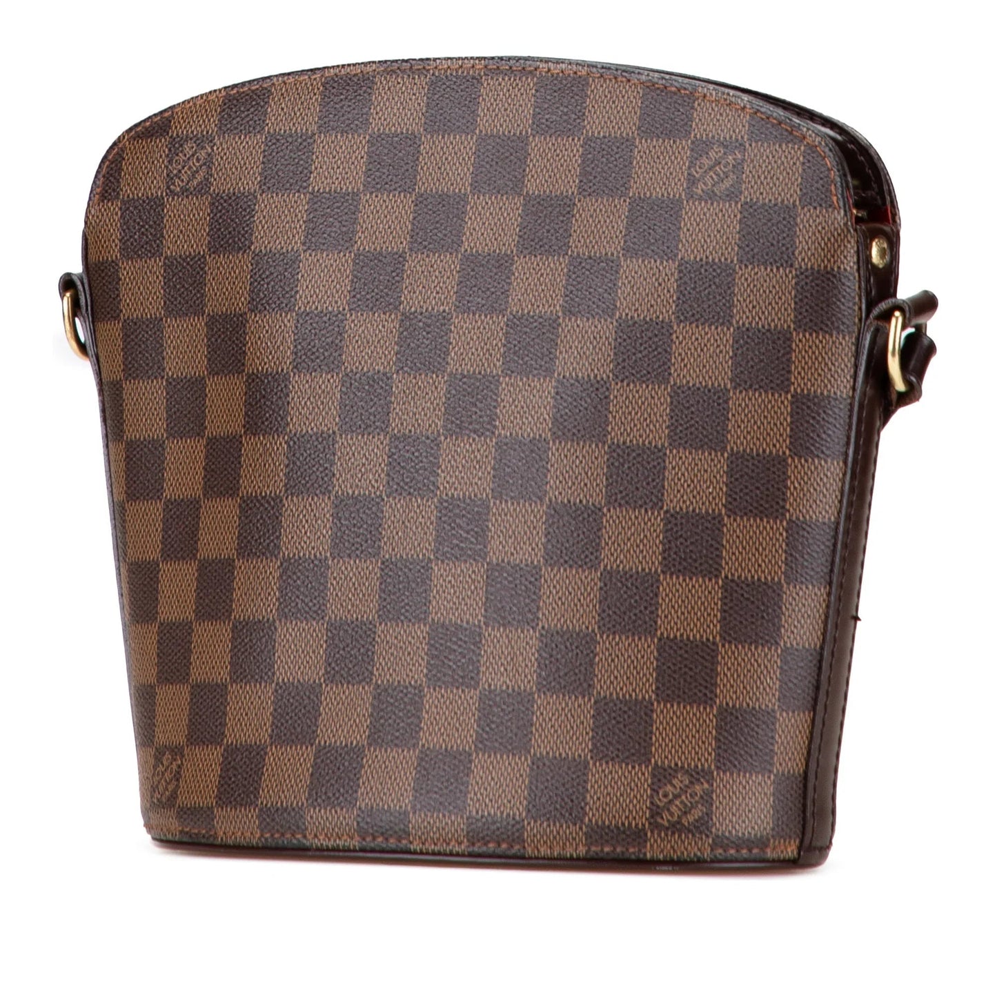 Brown Louis Vuitton Damier Ebene Drouot Crossbody Bag