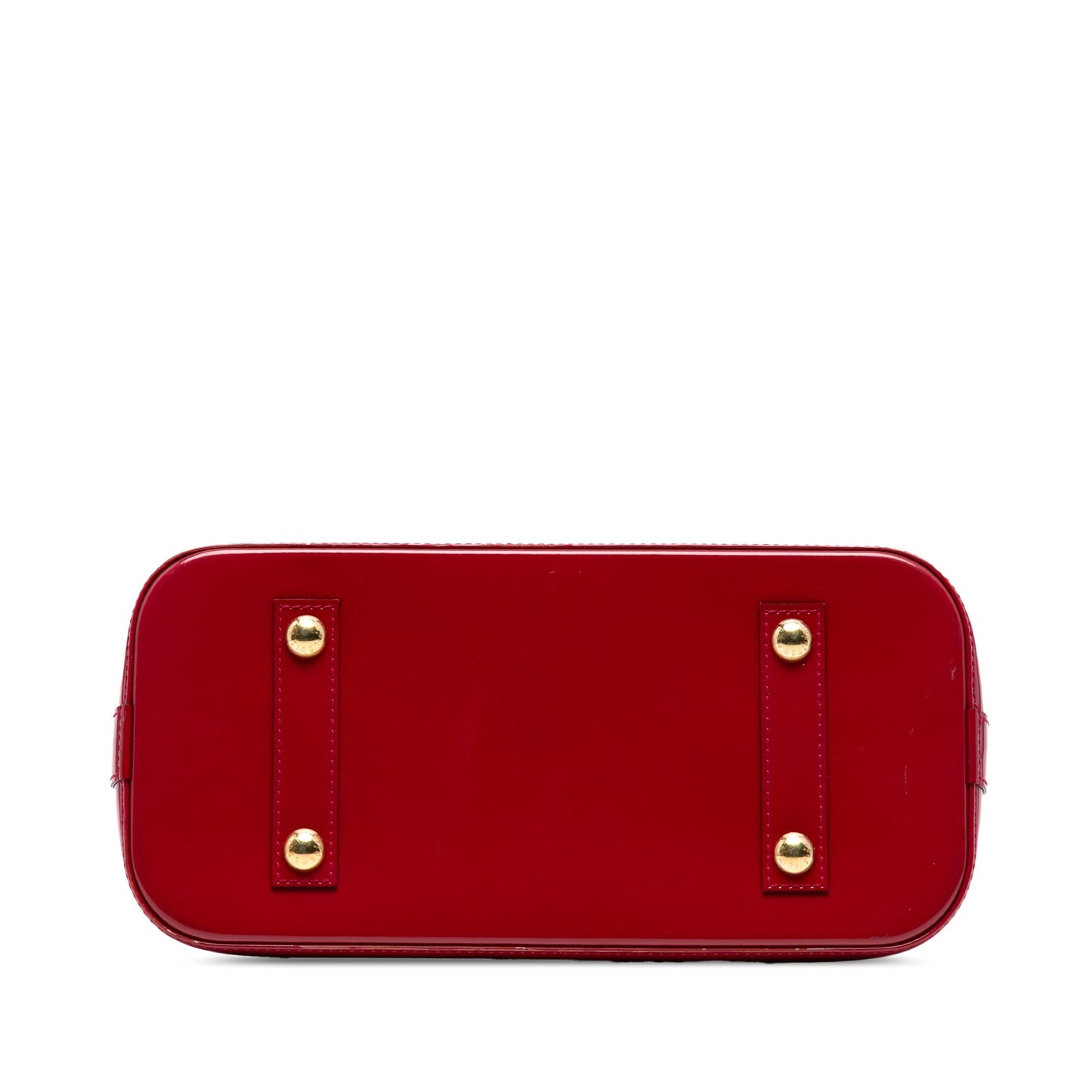 Red Louis Vuitton Monogram Vernis Alma PM Handbag