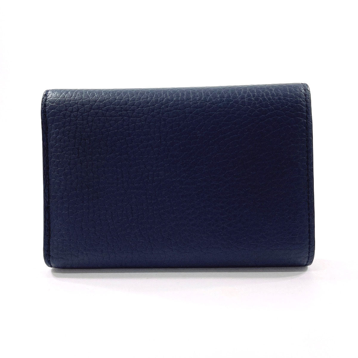 LOUIS VUITTON Tri-fold wallet M81674 Taurillon Clemence Navy Portefeuille Capucines Compact