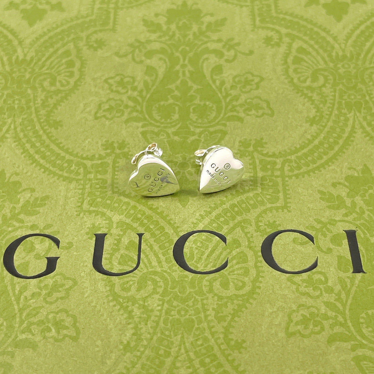 GUCCI Pierce 223990 J8400 8106 Silver925 Silver Trademark heart shape