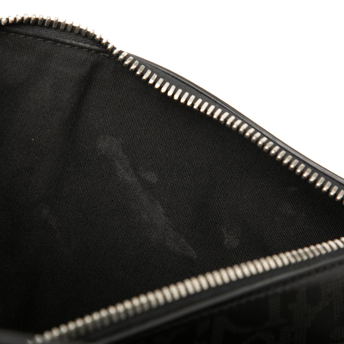 Black Dior Oblique Perforated Calfskin Galaxy Saddle Bag