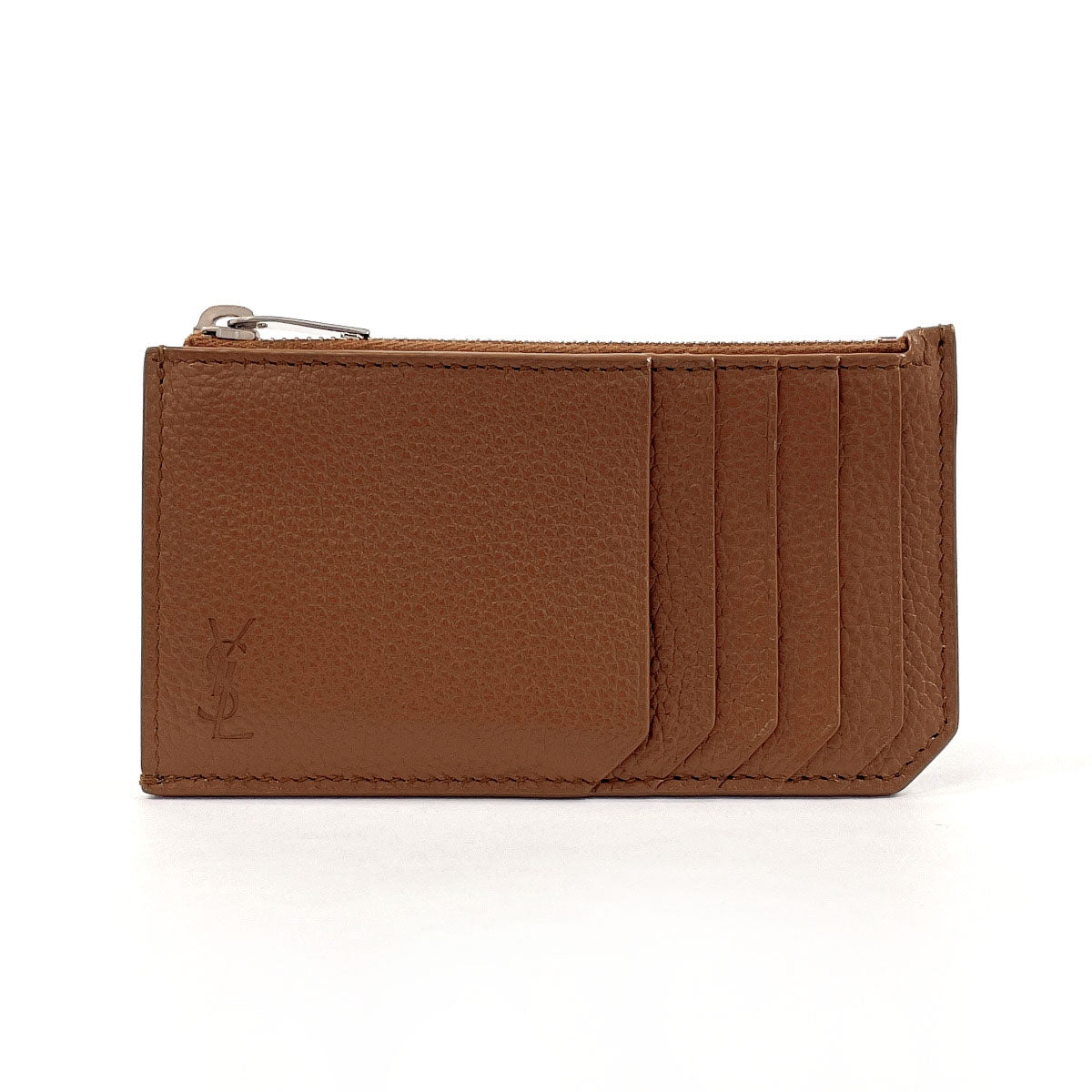 SAINT LAURENT PARIS Card Case 687101 leather Brown Coin case