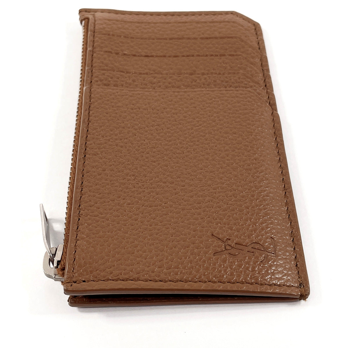 SAINT LAURENT PARIS Card Case 687101 leather Brown Coin case