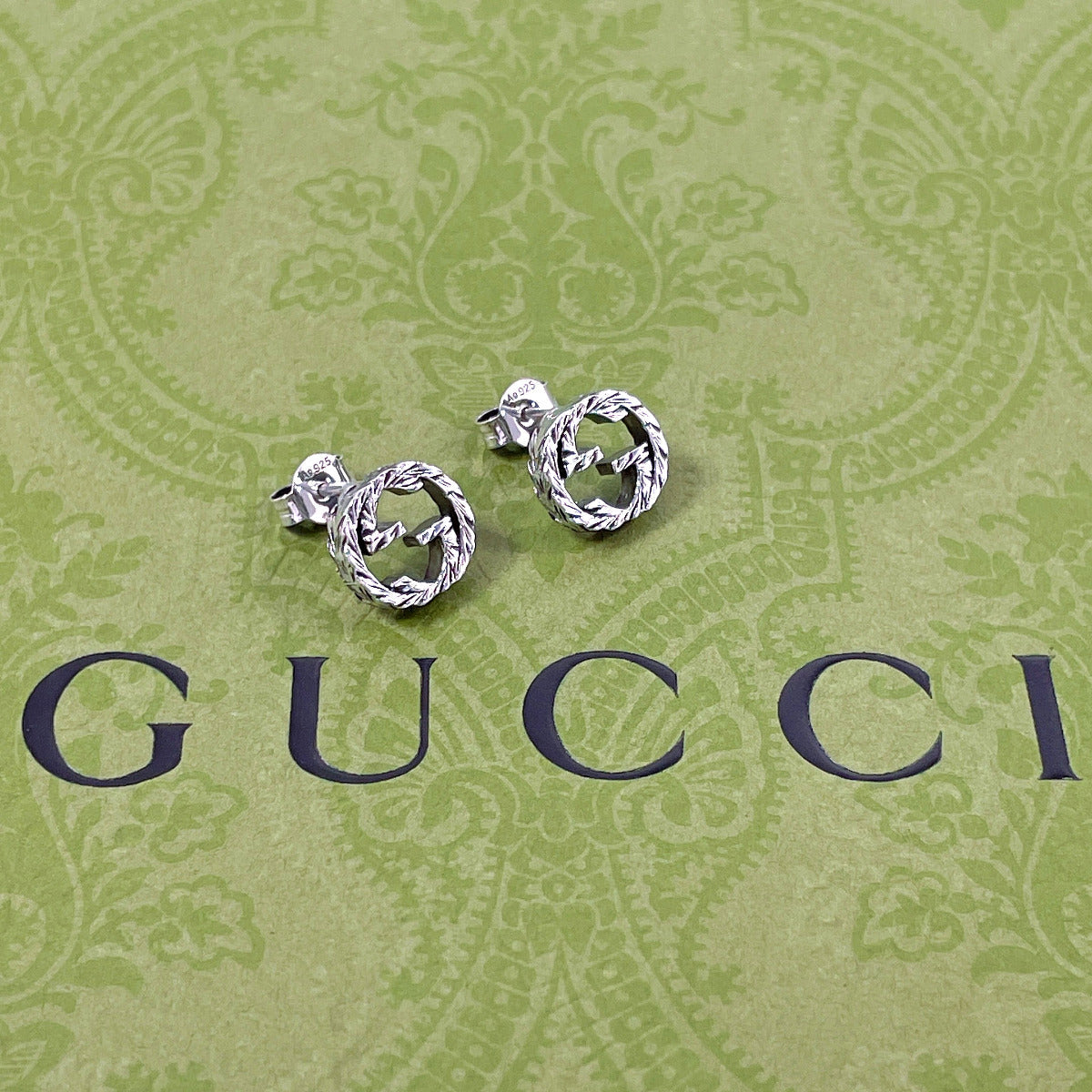 GUCCI Pierce 457109 J8400 0811 Silver925 Silver Interlocking G