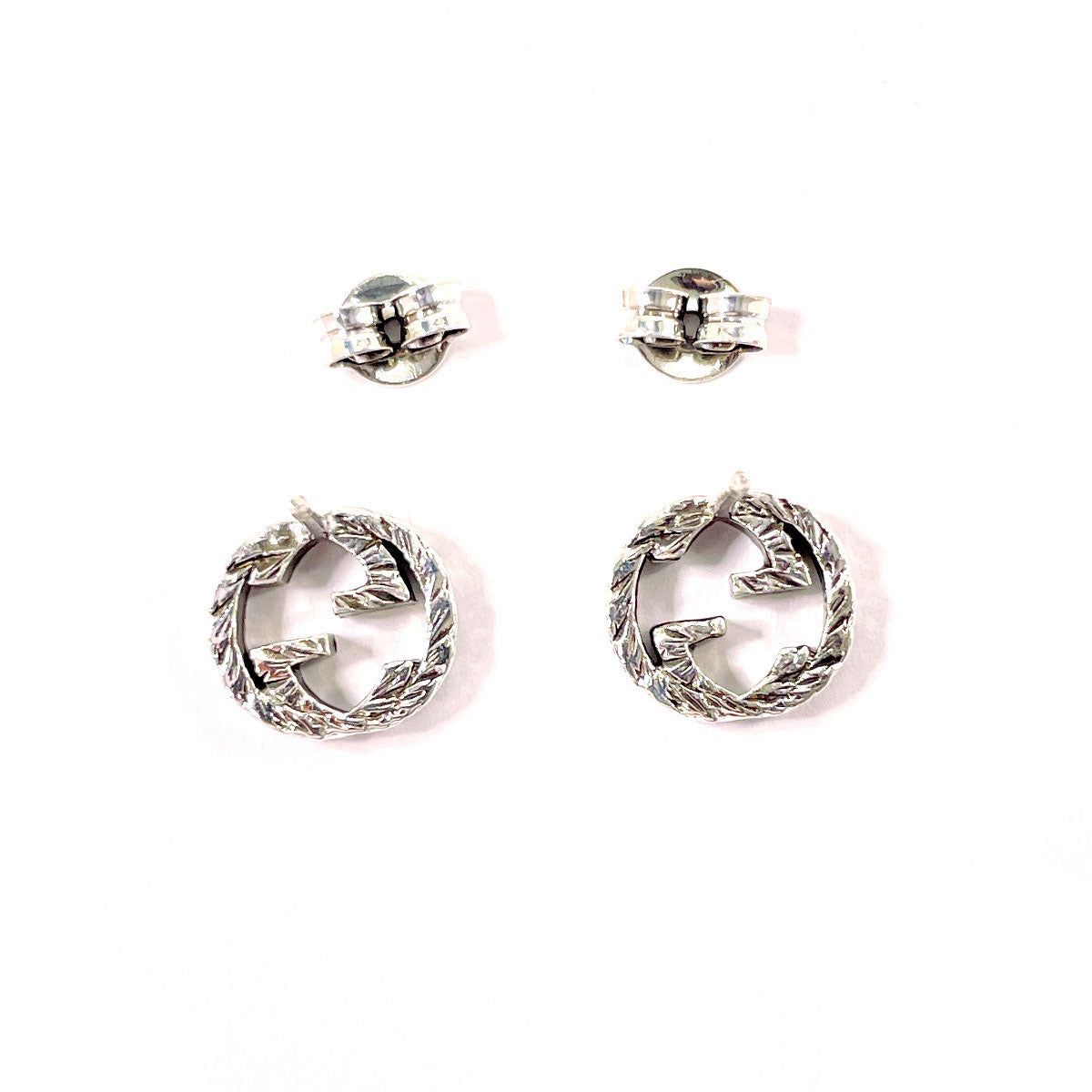 GUCCI Pierce 457109 J8400 0811 Silver925 Silver Interlocking G
