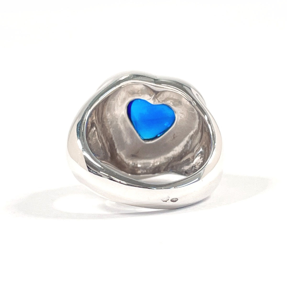 YVES SAINT LAURENT Ring Silver925, Stone Silver heart