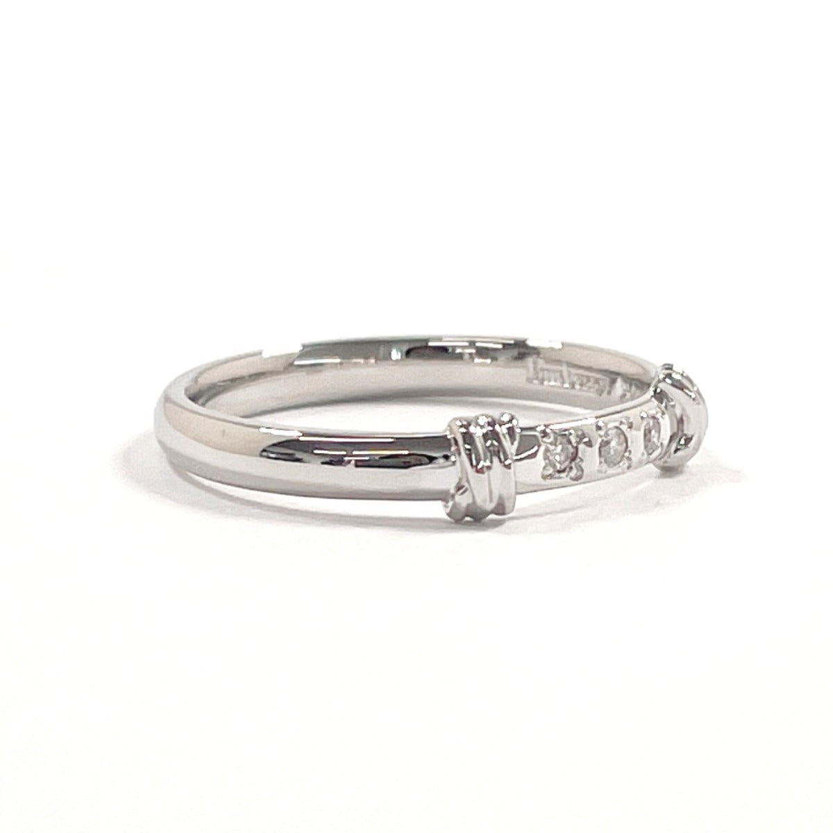 Burberrys Ring Pt900Platinum, Diamond Silver 12