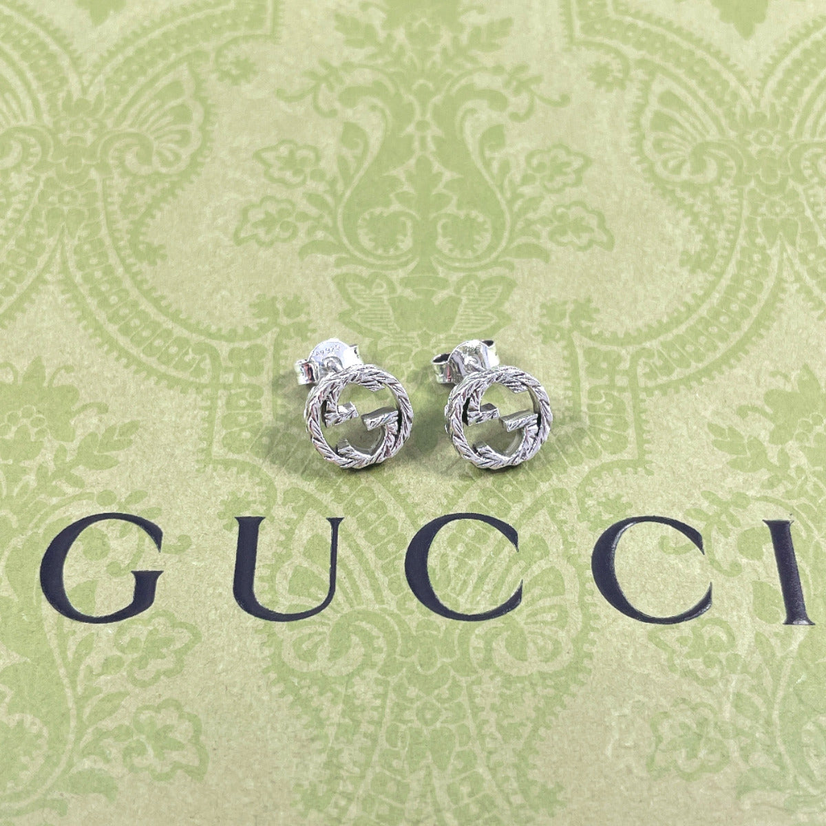 GUCCI Pierce 457109 J8400 0811 Silver925 Silver Interlocking G