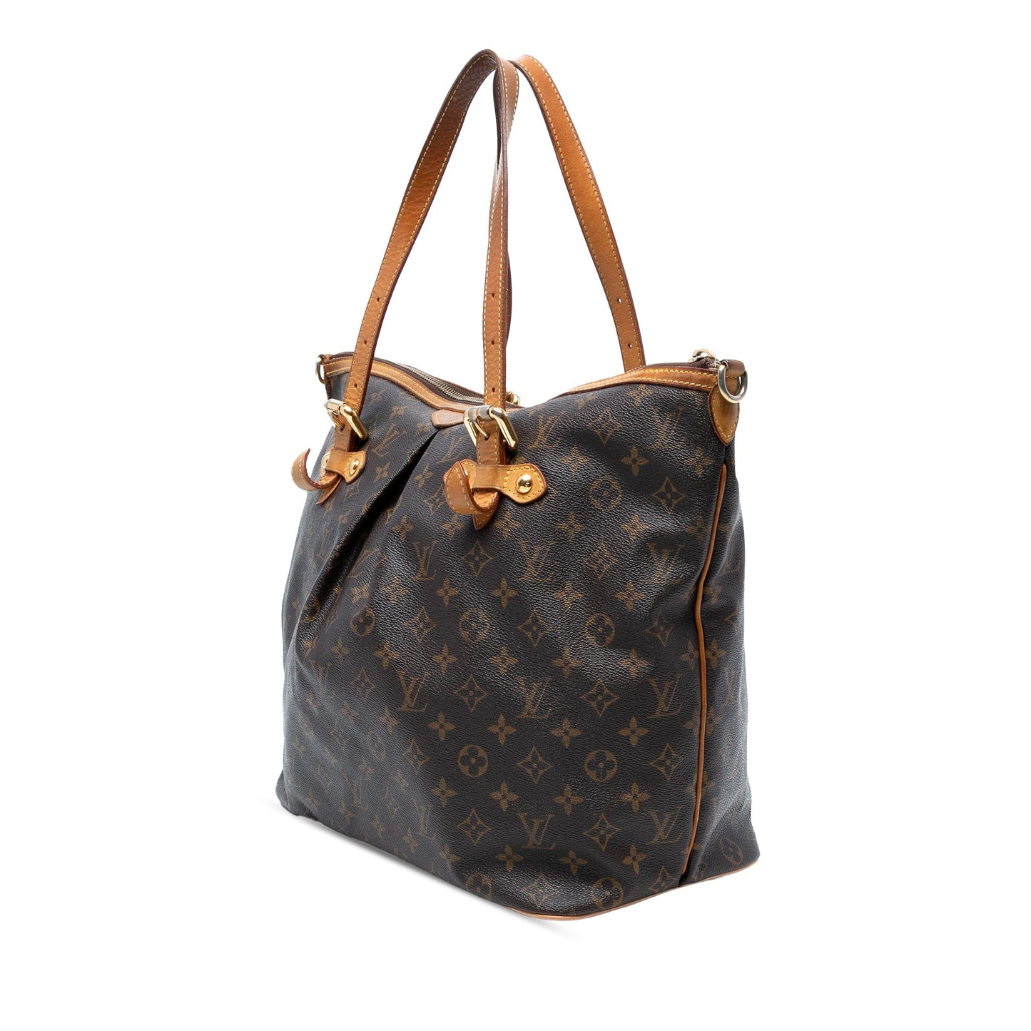 Brown Louis Vuitton Monogram Palermo GM Satchel