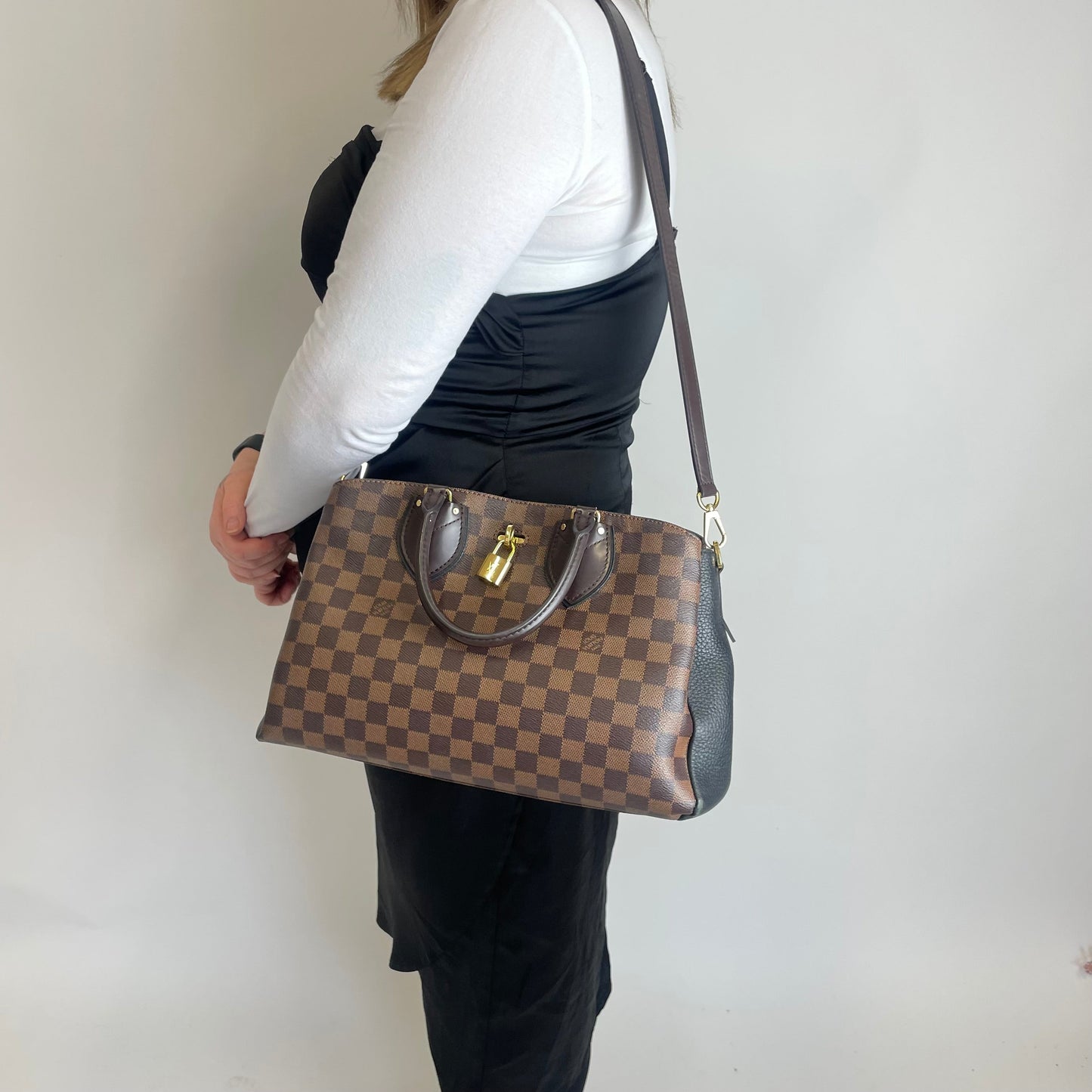 Louis Vuitton Damier Ebene Normandy Bag With Strap