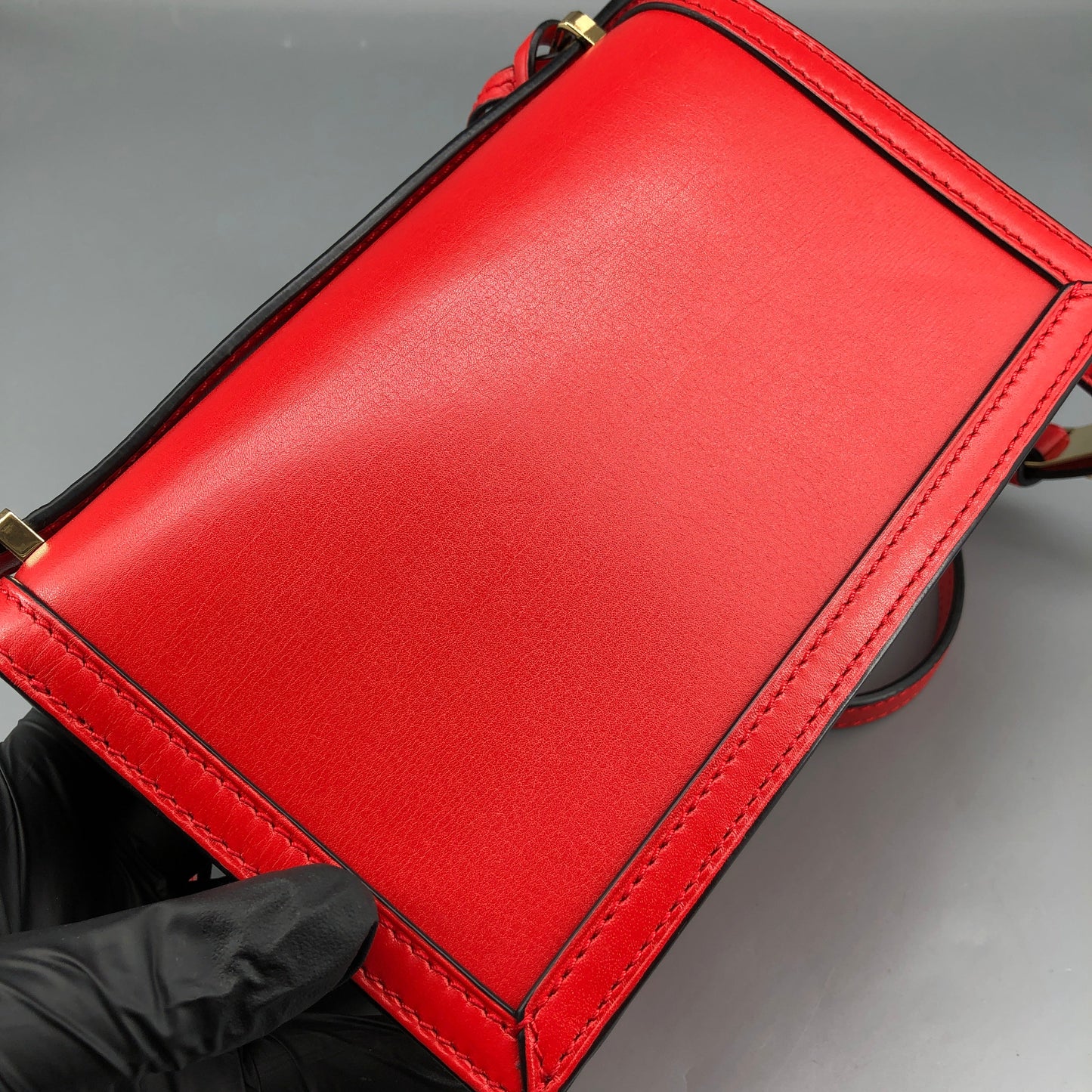 Loewe Barcelona Red Smooth Calfskin Crossbody Bag