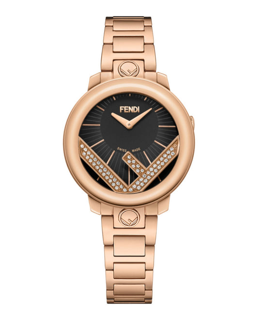 Fendi Womens  Rose Gold 36mm Bracelet Fashion Watch