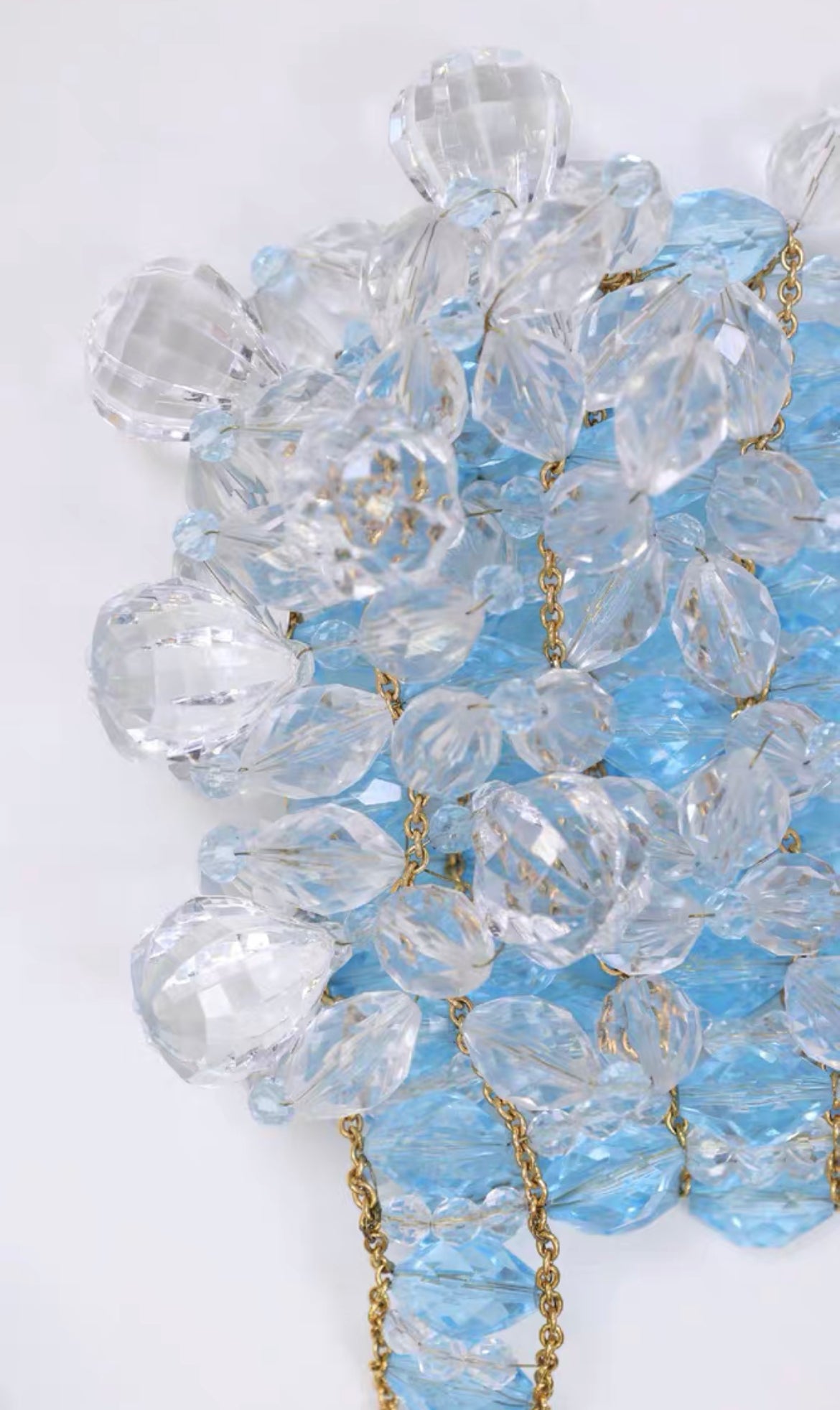 Chanel 1997 Runway  Rare Blue Clutch Minaudière Bag