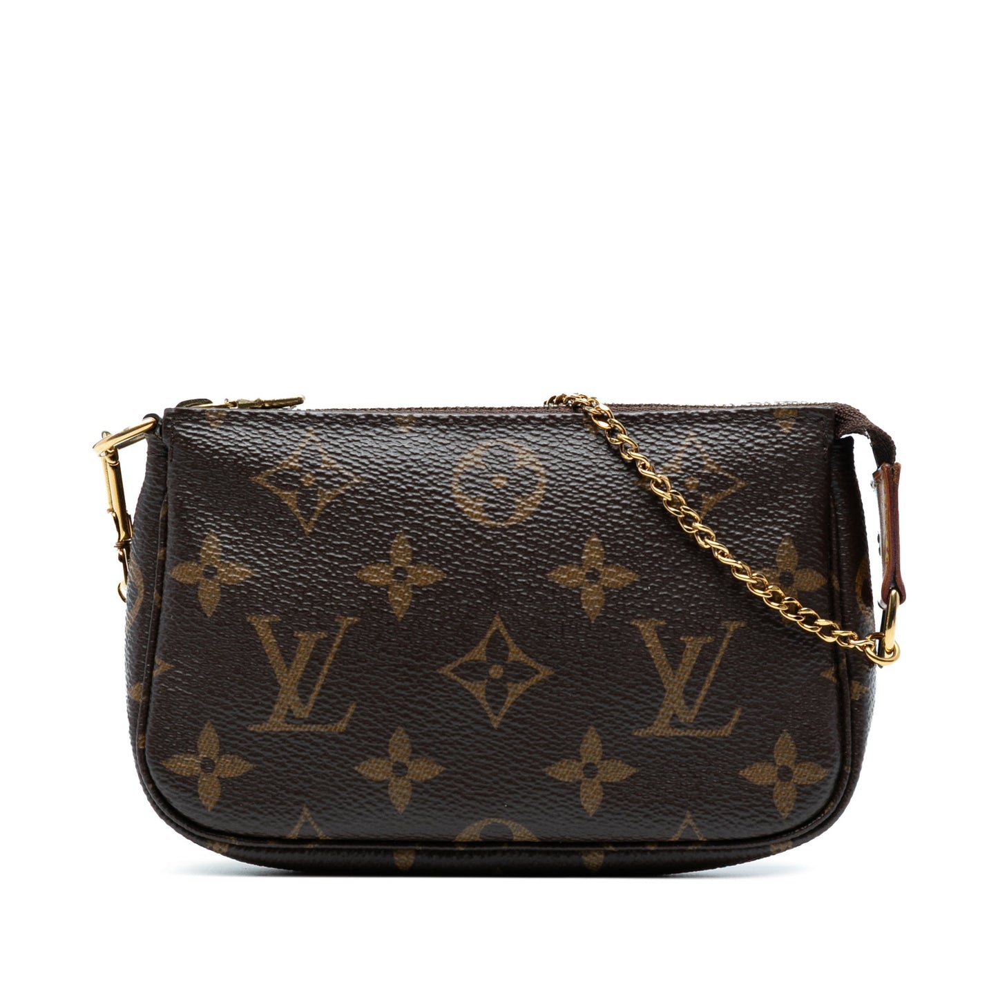Brown Louis Vuitton Monogram Mini Pochette Accessoires Handbag