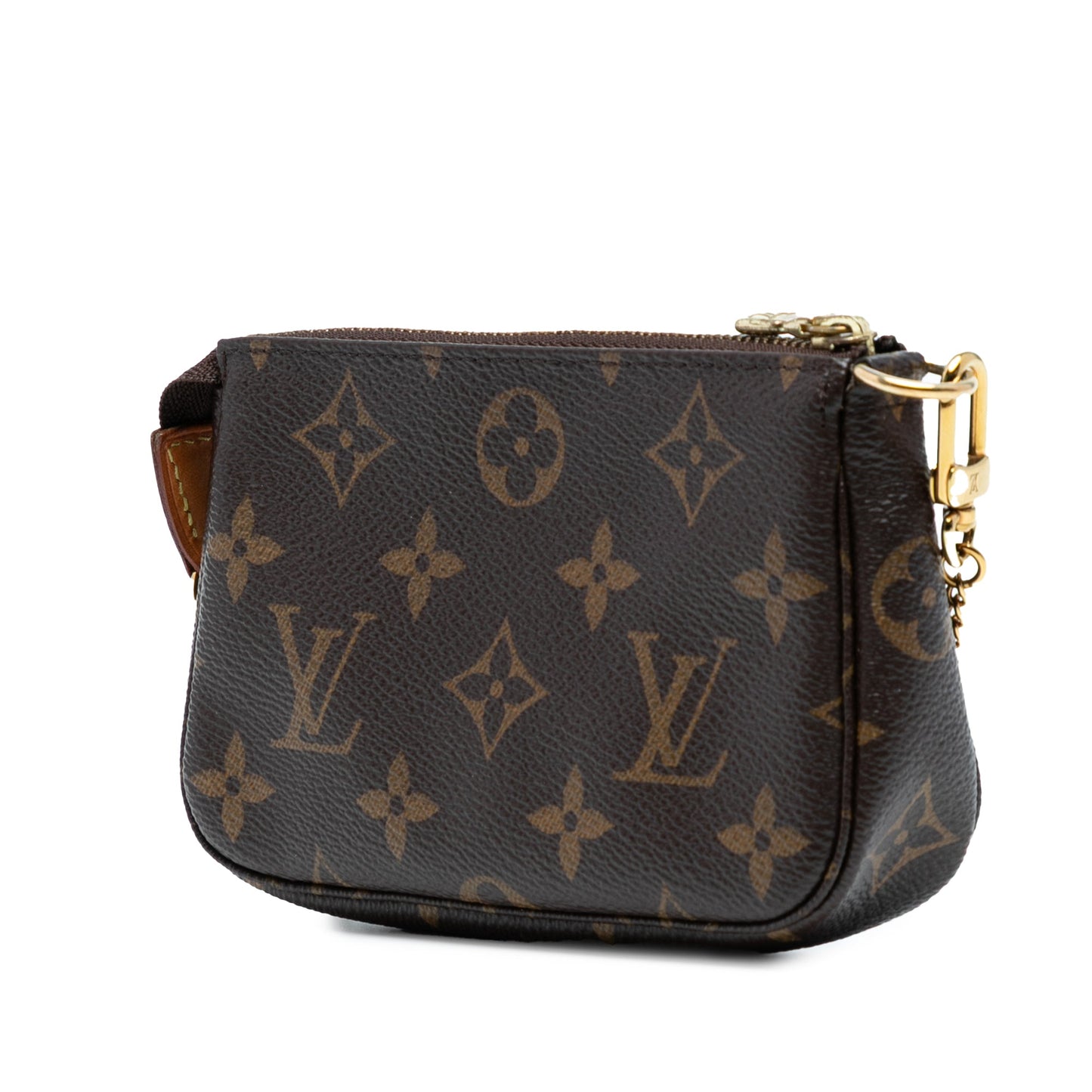 Brown Louis Vuitton Monogram Mini Pochette Accessoires Handbag