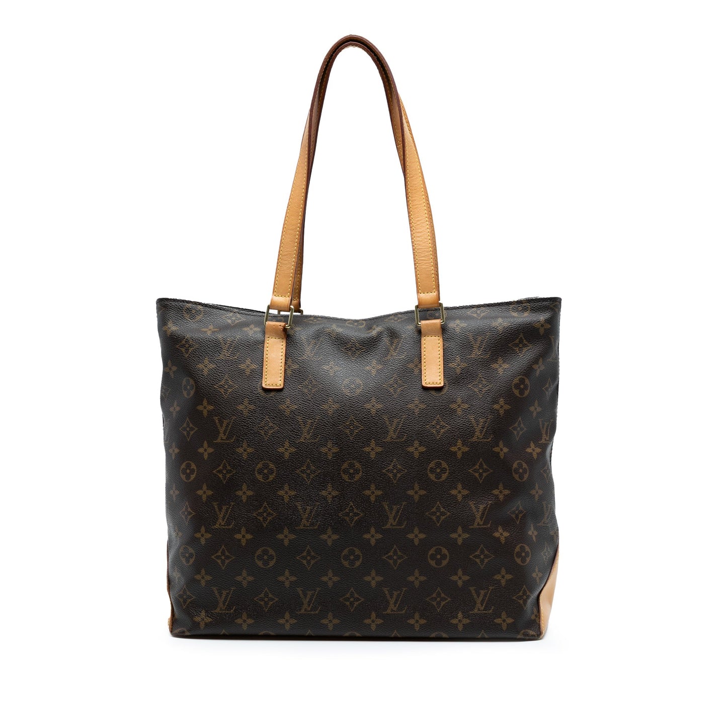 Brown Louis Vuitton Monogram Cabas Mezzo Tote Bag